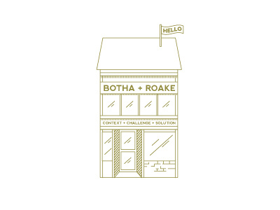 BOTHA + ROAKE design identity logo