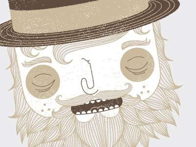 Beardy (Detail) character illustration