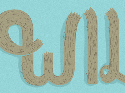 Furry Type design illustration typography