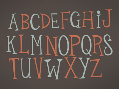 Custom Typeface design illustration typography