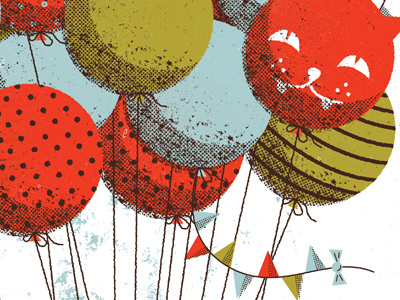 Balloons (Poster Process) balloons design illustration poster