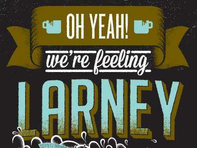 Larney design illustration type typography