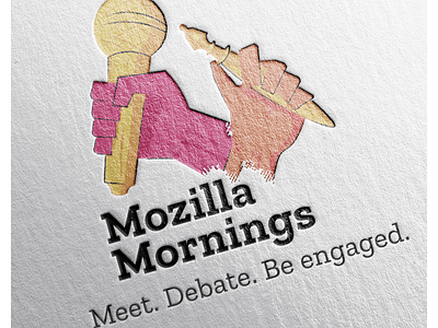 Mozilla Mornings logo design logo orang tech yellow