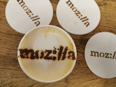 Mozilla promotional material coffee promotional design promotional material tech