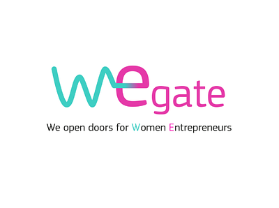 WEgate logo entrepreneur logo tagline women