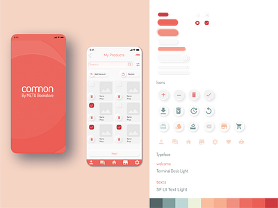 COMMON app branding clean design graphic design illustration illustrator minimal ui ux