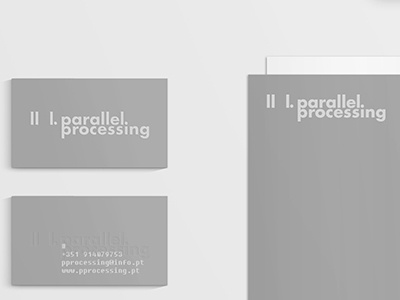 Parallel processing branding graphic design sophisticated stationery