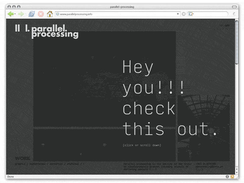Parallel—Processing (webpage prototype) clean design graphic design identity design oruamgraphiks parallel processing