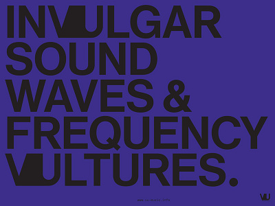 Frequency Vultures design graphic