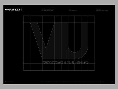 VU —Presentation Board grid logotype presentation board