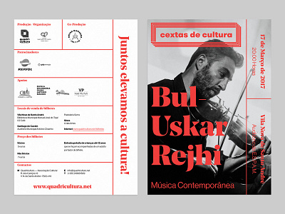 Poster/leaflet re-design (once more) cultural design graphic design visual identity