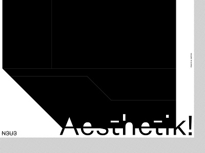 435TH3T1K! / 2 aesthetik brutalist graphic design neue