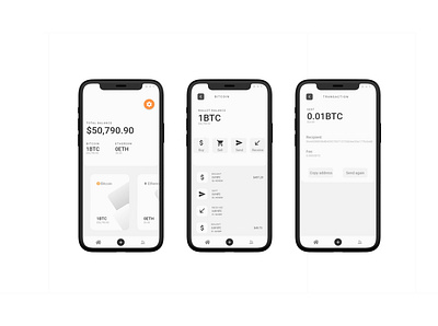Cryptocurrency wallet app crypto crypto wallet cryptocurrency ui