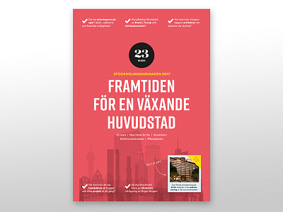 Future of Stockholm concept design event print seminar web