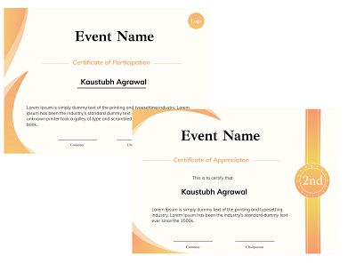 Certificate Template design template