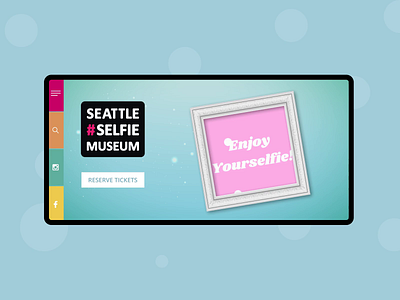 Seattleselfiemuseum art colorful design illustration ui ux website