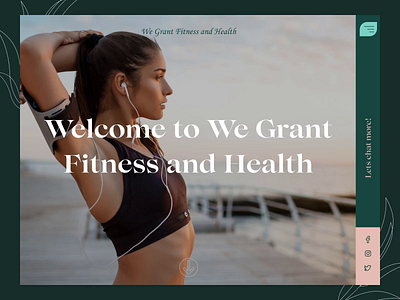 Grant Fitness and HeaLsh design ui ux web website