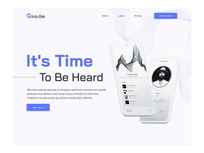 Hiro design ui ux web website