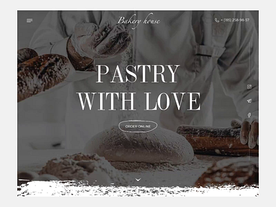 Bakery house design ui ux web website