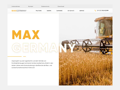 MaxGermany design ui ux web website