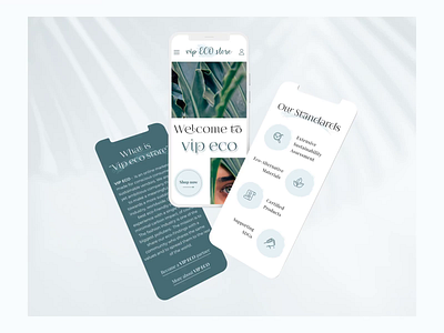 vip eco store design ui ux web website