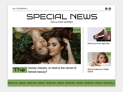 Special news design ui ux web website