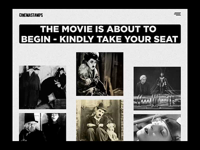 Cinemastamps design ui ux web website