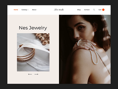 Nes-jewelry design ui ux web website
