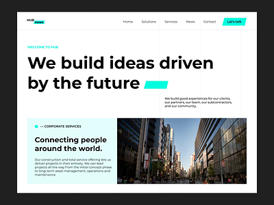 Hub-News design ui ux web website