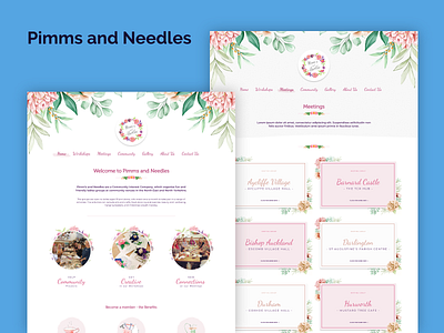 Pimms and Needles C.I.C charity not for profit web design web development wordpress