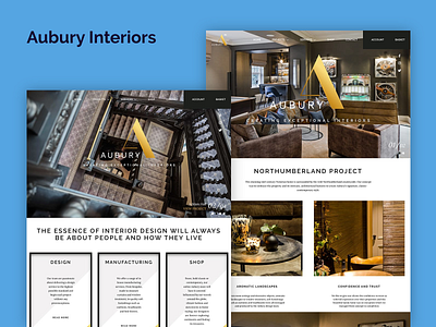 Aubury Interiors ecommerce web development wordpress