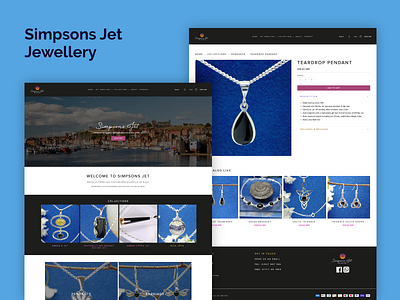 Jet Black Jewellery of Whitby ecommerce jewellery shopify web design web development