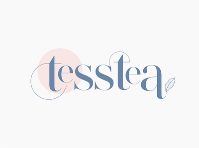 Tesstea design flat logo minimal