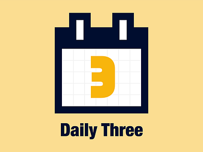 Daily Three Icon app icon ios