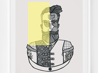 Portrait - Shoreditch beard creative director details fashion hispters hoxton illustration london patterns portrait shoreditch tattoo