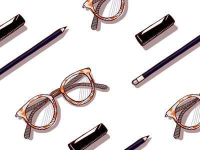 Basics chanel colors draw glasses lines lipstick pen
