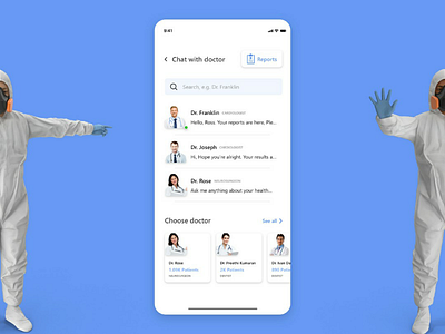 Doctor - Chat & Reports chatscreen chatui doctor productdesign uidesign uiuxdesign uxresearch