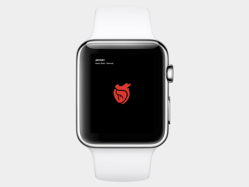 Artery - Apple Watch UI app apple watch artery design emergency heart ios material ui ux watch