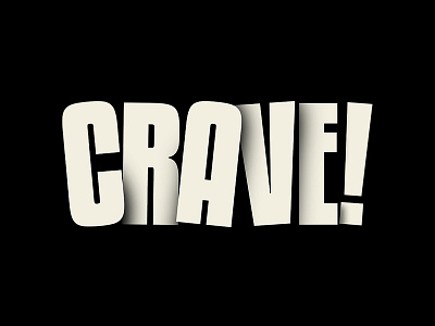 CRAVE - Branding brand branding fitness healthy juice logo minimal shadows strong type