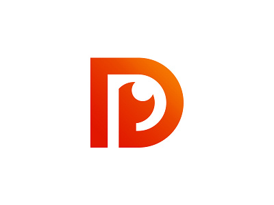 D + P - Monogram/Logo brand branding designer eye icon identity logo minimal modern monogram prakash kamaraj simple