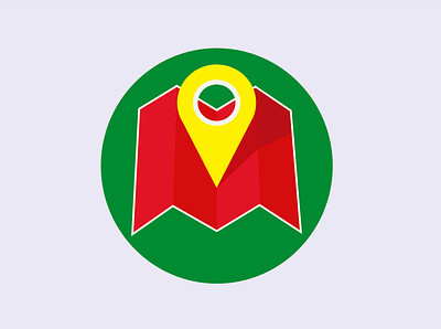 Logo mapa icon logo vector
