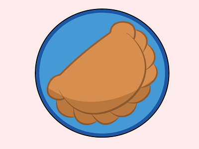 Logo empanada icon logo vector