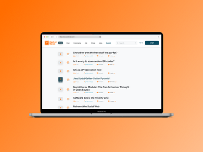 Hacker News Redesign