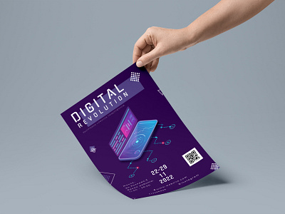 Flyer for the exhibition of new smartphones app branding design icon illustration logo typography ui ux vector