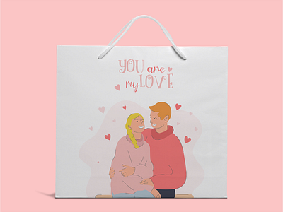 Illustration for gift wrapping
Holiday "Valentine's Day"