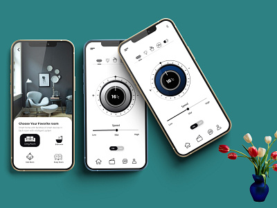 Smart Home Mobile App ios app design modern replica smarthome smartphone template