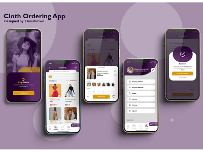 Cloth Ordering App app bank app banking branding cloth ordering clothes design illustration ios ios app design logo order ordering template ui uiux ux