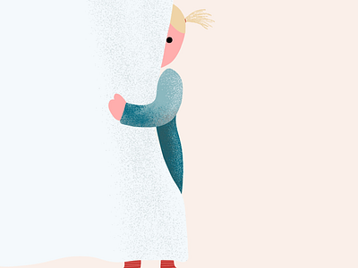 Living with toddler - hiding character colorful heidi valkola illustration kids illustration