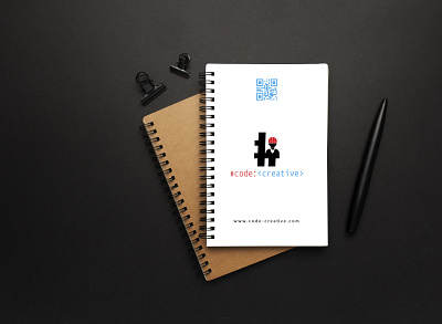 notebook Design for code creative branding code creative concept creative design design flyer graphic design illustrator minimal notebook vector