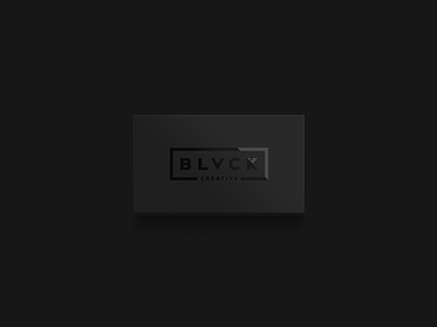Black Creative — Business Card V1 agency black creative brand business card card creative logo mockup print studio